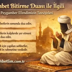 sohbet bitirme duası