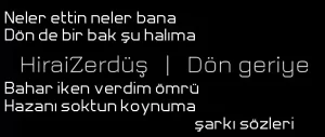 HiraiZerdüş - Dön geriye