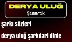 DERYA ULUĞ - ŞIMARIK